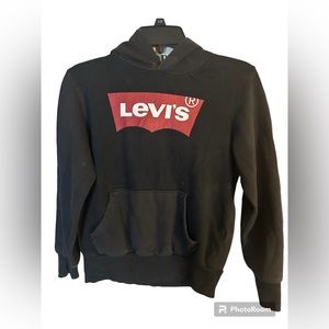 Levi’s Logo Hoodie Big Boys Black Sz M